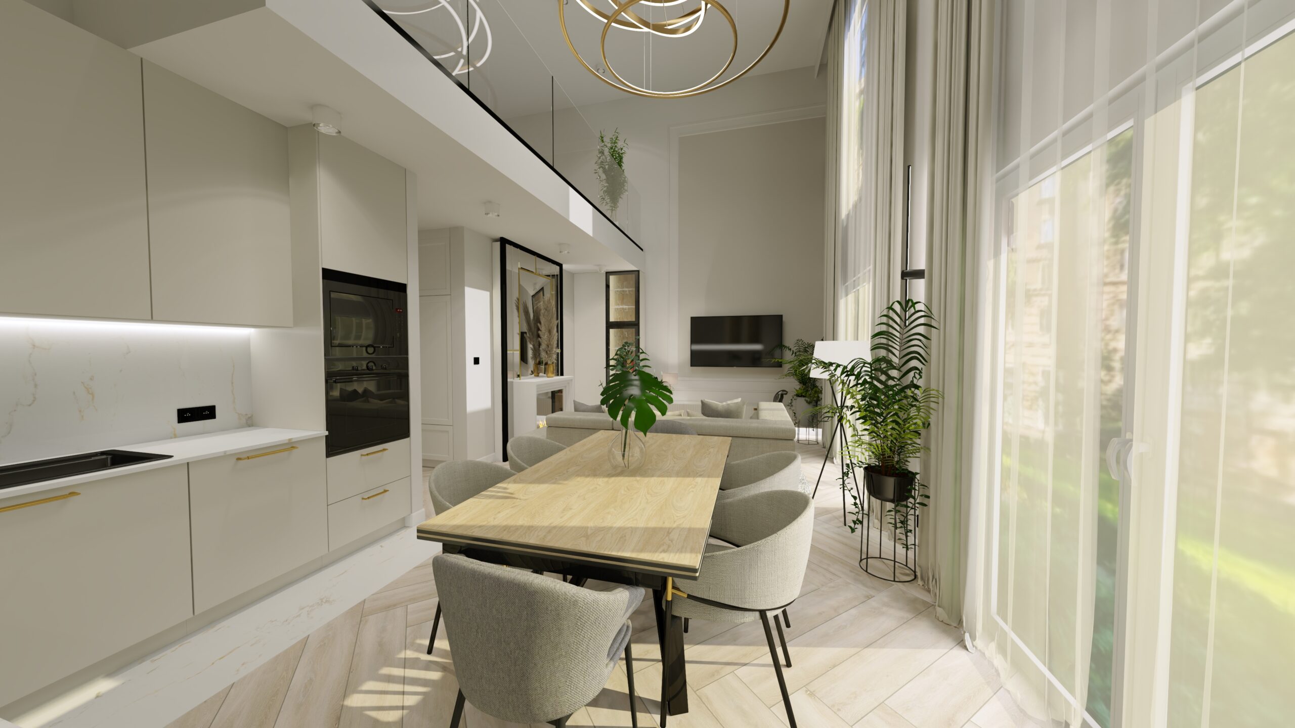 salon z kuchnią 1 2